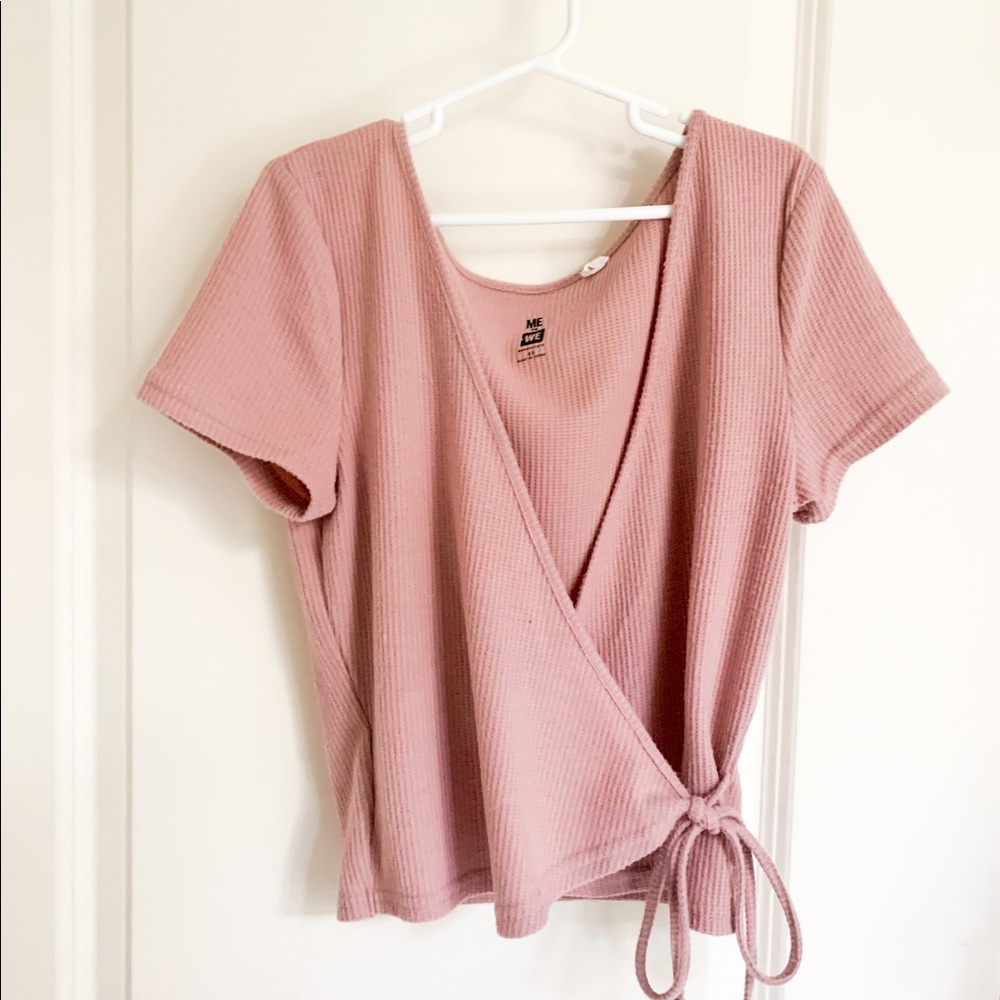 Pink Wrap Top